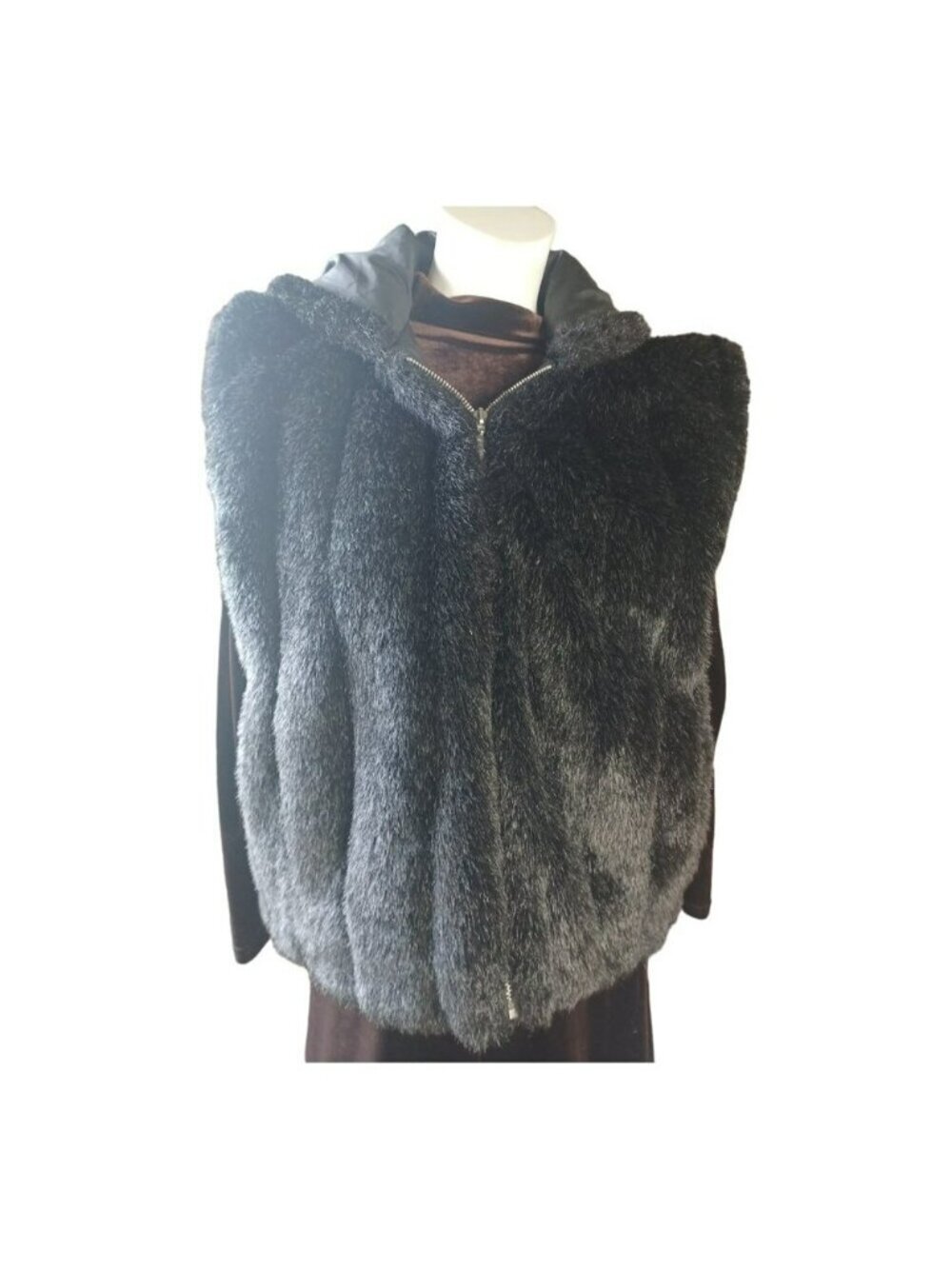 Nicole Benisti Vest Faux Fur w. Hood
